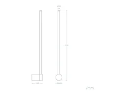 Ledkia Aplique de Pared LED 10W de Metal DeLux Negro Clearance
