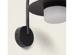 Ledkia Iluminación Exterior-Aplique de Pared LED 5W Exterior Aluminio Ziapka Negro