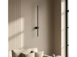 Discount Ledkia Aplique de Pared Lineal LED 15W de Metal Big DeLux Negro