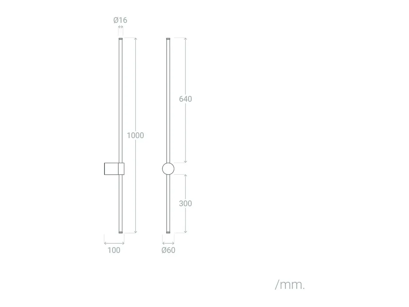Discount Ledkia Aplique de Pared Lineal LED 15W de Metal Big DeLux Negro