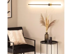 Discount Ledkia Aplique de Pared Lineal LED 15W de Metal Big DeLux Negro