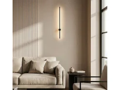 Discount Ledkia Aplique de Pared Lineal LED 15W de Metal Big DeLux Negro