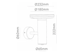 Aplique Para Pared-Aplique de pared Mac - Aplique LED de 12 W con interruptor CCT 2700K/3200K/4000K, aplique de pared de aluminio - Beneito & Faure Blanco