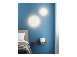 Aplique de pared Mac Mini - Aplique LED de 6 W con interruptor CCT, 2700 K/3200 K/4000 K, aluminio, 360 grados - Beneito & Faure Blanco