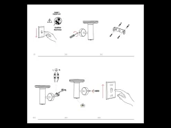 Aplique de pared Mac - Aplique LED de 12 W con interruptor CCT 2700K/3200K/4000K, aplique de pared de aluminio - Beneito & Faure Negro Sale