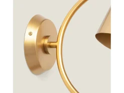 New Ledkia Aplique de Pared Metal Edern Dorado