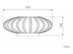 Hot Ledkia Aplique de Pared Metal Ronith ILUZZIA Dorado