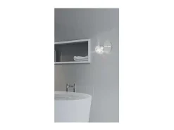 Hot Aplique de pared modelo Azalea acabado cromo 12cm (alto) 12cm(ancho) 7 cm(fondo Gris