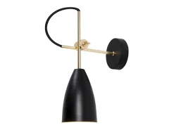 Aplique Para Pared-Aplique de pared modelo Manus acabado 37 cm(alto)10 cm(ancho)33 cm(largo) Negro