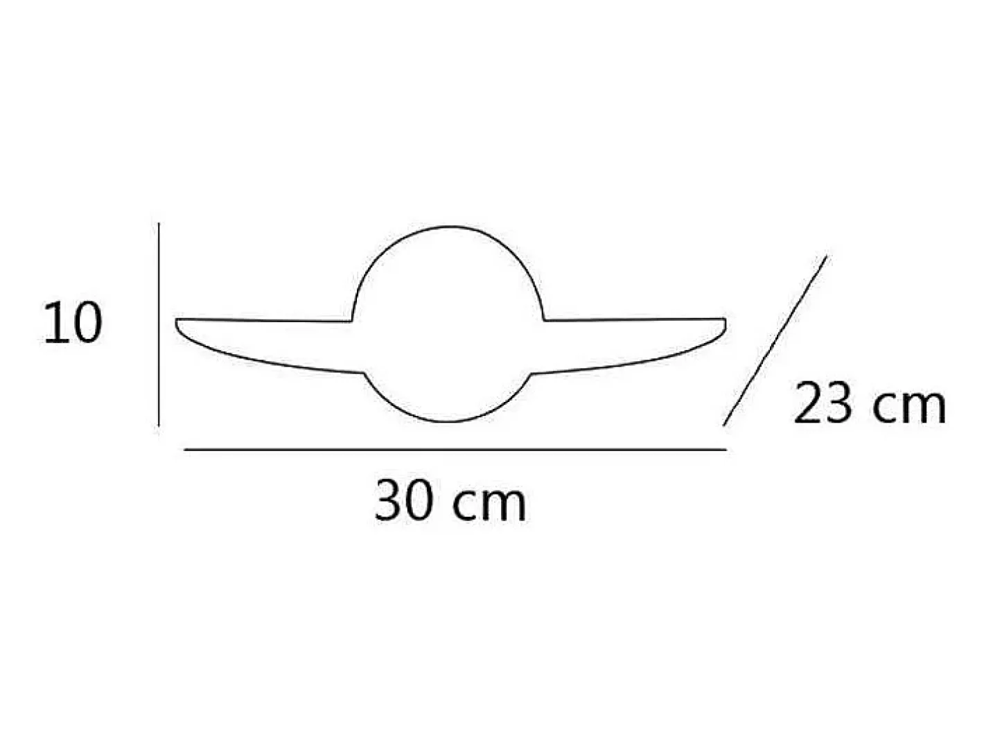 Aplique Para Pared-Aplique de pared modelo Nube acabado niquel satinado 10 cm(alto) 30 cm(ancho) 23 cm (fondo Gris