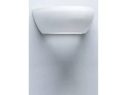 Clearance Aplique de pared moderno en cerámica blanca minimalista Salem Cobrizo