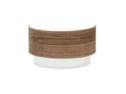 AKUNADECOR Aplique De Pared Myriam Color Madera Oscura Marru00f3n Discount