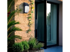 Ledkia Iluminación Exterior-Aplique de Pared para Exterior Titus Negro