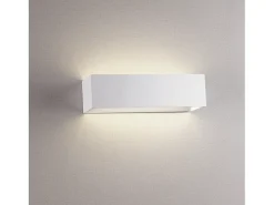 Clearance Aplique de pared RETT de estilo moderno - Longitud 25 cm - LED SMD 8W - 790lm -3K - up&down - aluminio - - IP20 Blanco