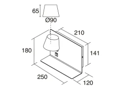 Aplique Para Pared-Aplique de pared SERENE estilo moderno - LED SMD 6W - 732lm Y 3K - IP20 - 350º - on&off y USB - RIGHT-acero y Blanco