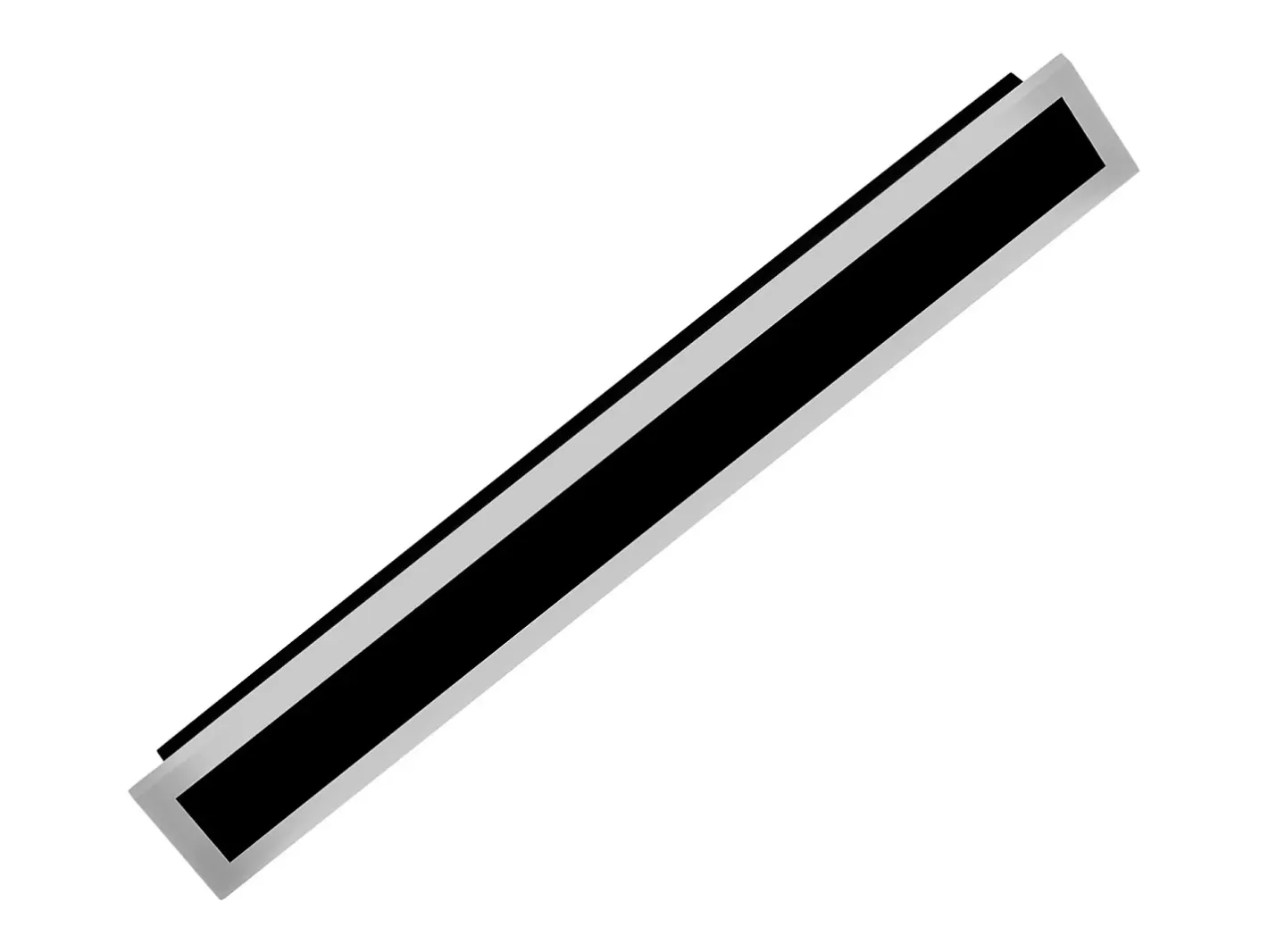 Iluminación Exterior-Aplique de Pared SucceBuy de Exterior, 6 W, Iluminación Exterior de Pared, Banda Luminosa Larga Moderna LED, 60 cm, Blanco Cálido 3000 K, Estanqueidad IP65 Negro