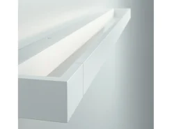 Aplique Para Pared-Aplique de pared TILT estilo moderno - L.60 cm- LED SMD 18W - 2165 lm y 4K 270 grados - aluminio y - IP44 Blanco
