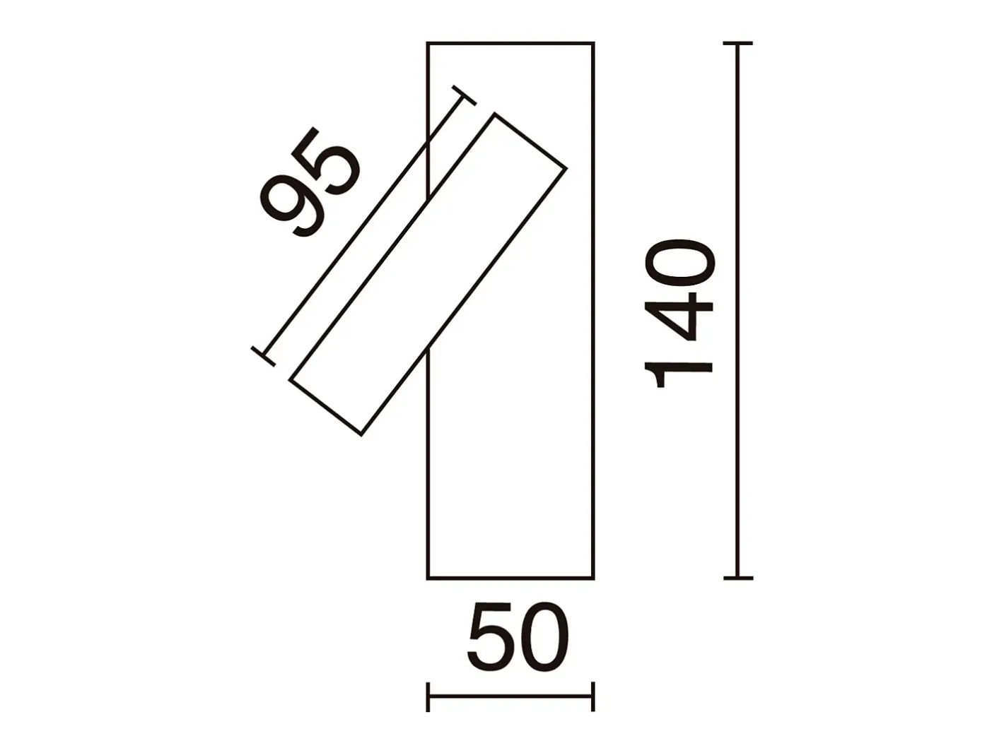 Aplique Para Pared-Aplique de pared TOSACANA de estilo moderno y versátil - Alt. 14 cm - LED SMD 3W - 200lm y 3k - 90º y 180º - on&off - IP20 - acero y Negro