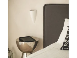 Hot Ledkia Aplique de Pared Yeso Dupmy Torch Blanco