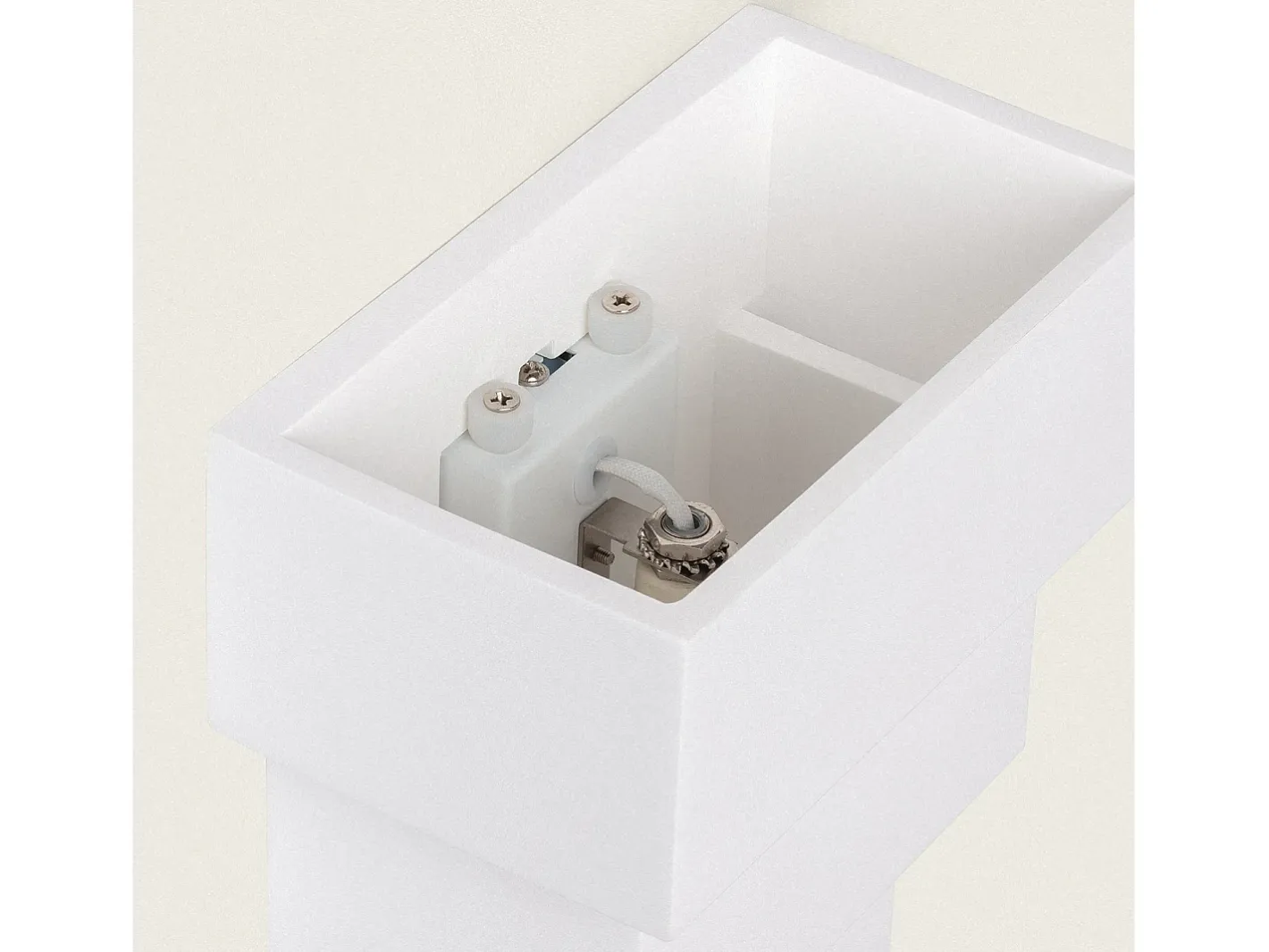 Ledkia Aplique Para Pared-Aplique de Pared Yeso Tatane Blanco