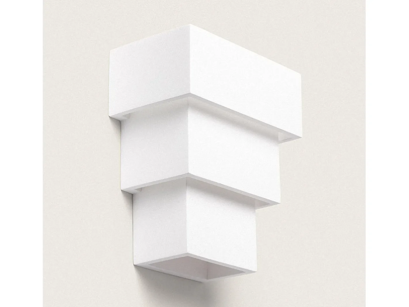 Ledkia Aplique Para Pared-Aplique de Pared Yeso Tatane Blanco