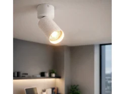 Ledkia Aplique Para Pared-Aplique de Techo Aluminio Aritz 1 Foco Blanco
