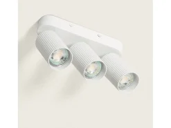New Ledkia Aplique de Techo Aluminio Aritz 3 Foco Blanco