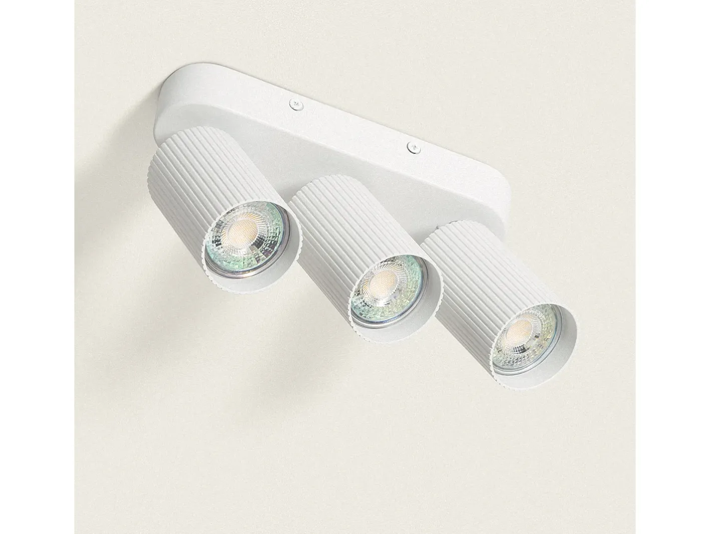 New Ledkia Aplique de Techo Aluminio Aritz 3 Foco Blanco