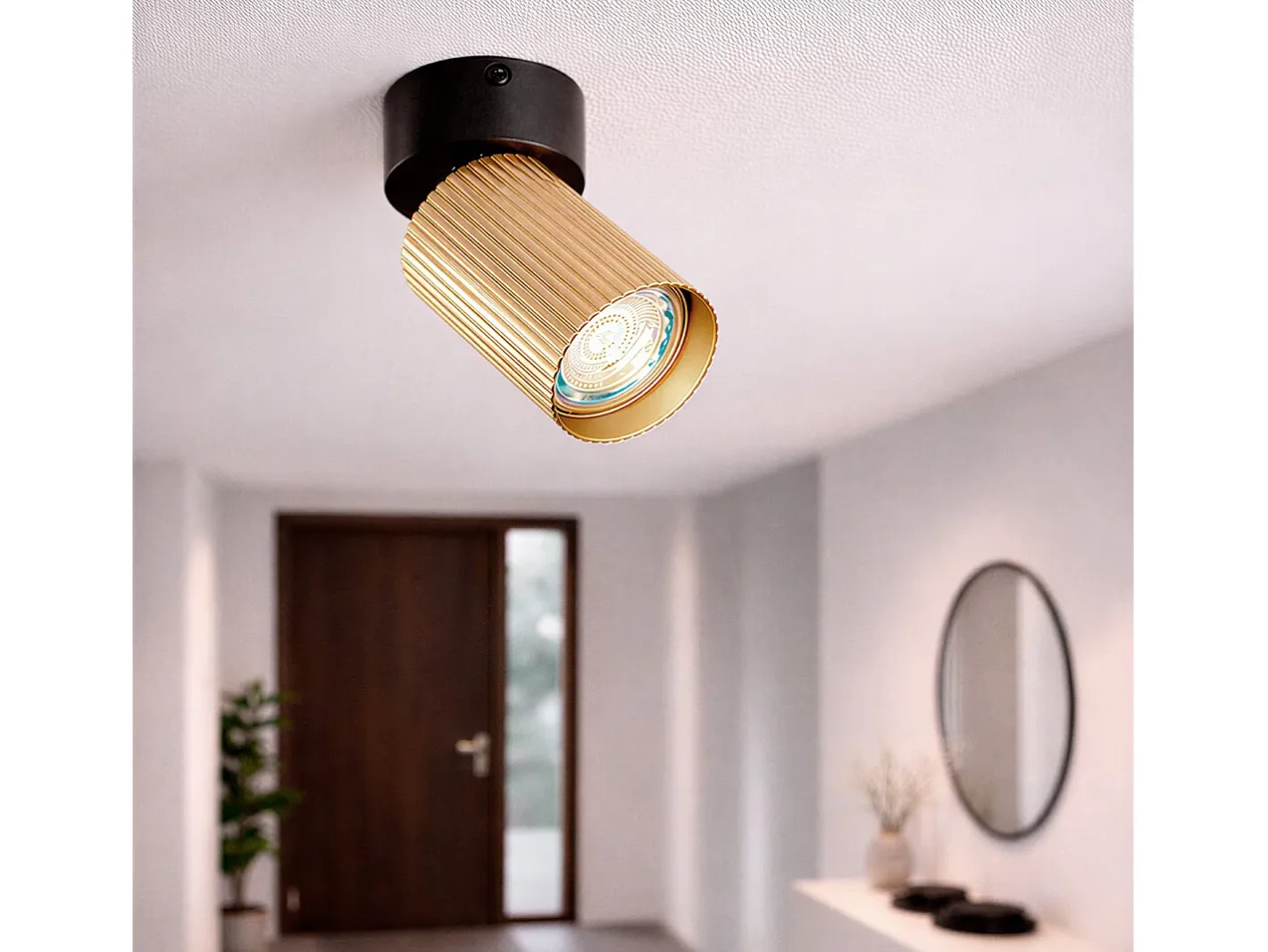 Sale Ledkia Aplique de Techo Aluminio Aritz 1 Foco Bronce