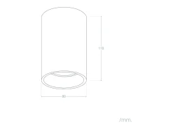 Ledkia Aplique de Techo Aluminio Cuarzo Blanco Sale