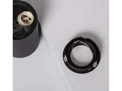 New Ledkia Aplique de Techo Aluminio Cuarzo Negro