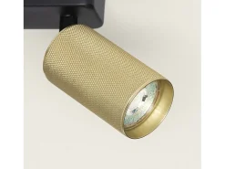 Discount Ledkia Aplique de Techo Aluminio Breixo 4 Focos Dorado