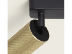 Discount Ledkia Aplique de Techo Aluminio Breixo 4 Focos Dorado