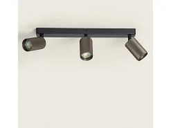 Sale Ledkia Aplique de Techo Aluminio Breixo 3 Focos Bronce Multicolor