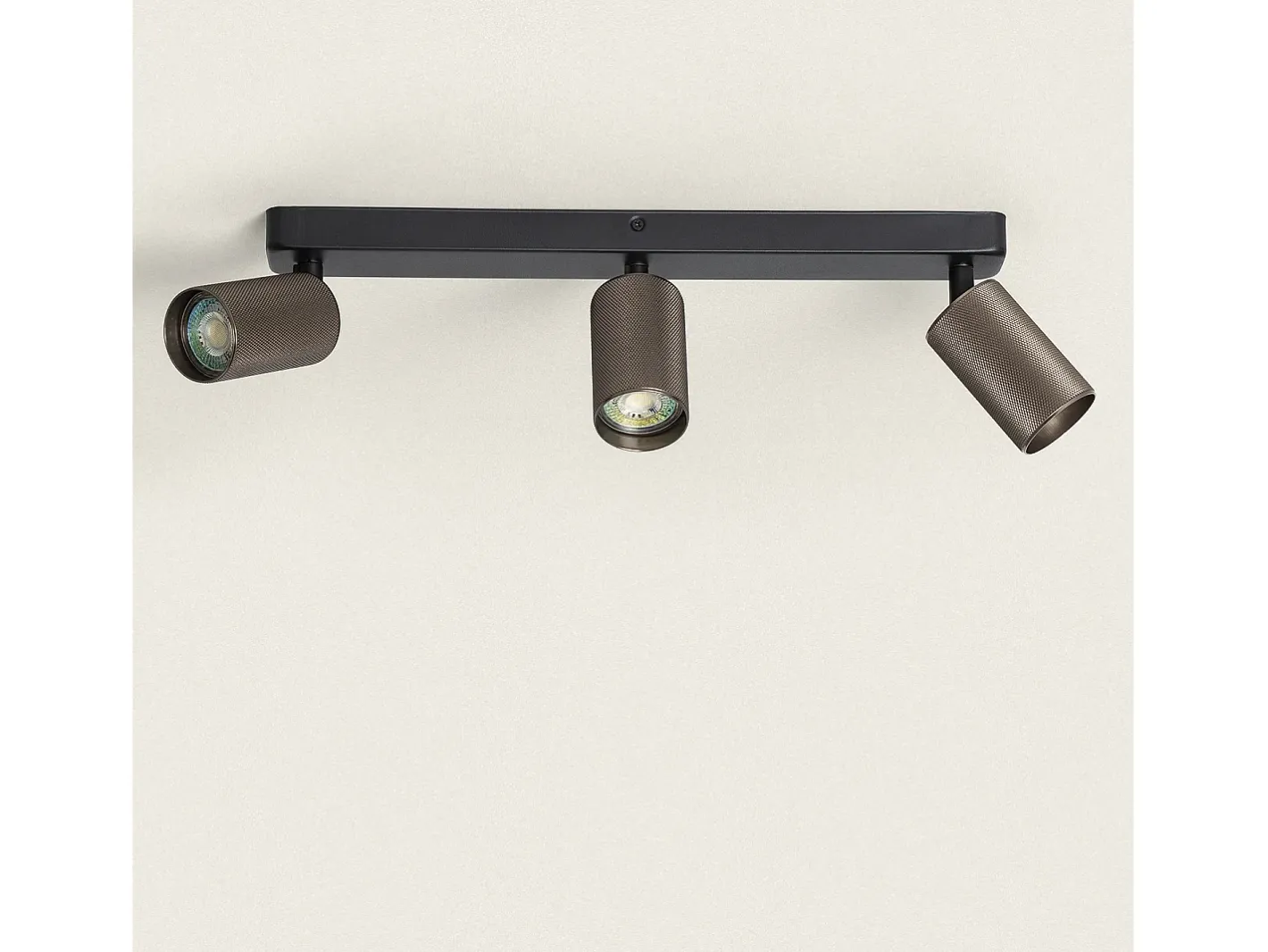 Sale Ledkia Aplique de Techo Aluminio Breixo 3 Focos Bronce Multicolor