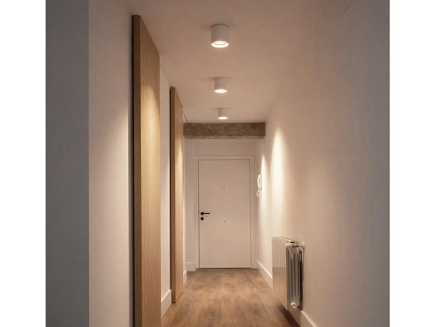 Ledkia Plafón-Aplique de Techo con Bombilla GU10 Space 2700K Cálido Blanco