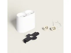 Ledkia Aplique de Techo Circular Doble Traxim Blanco Clearance