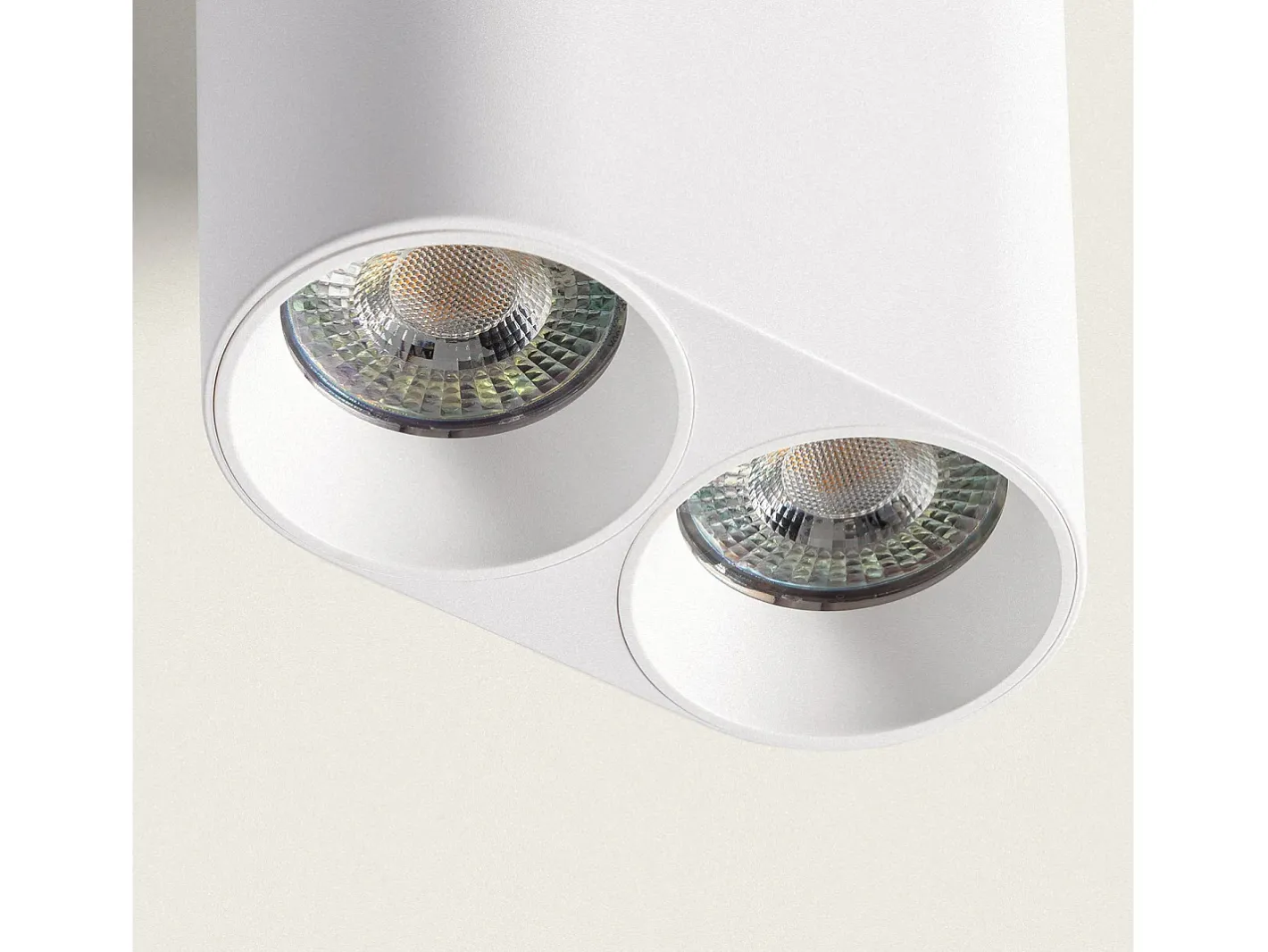 Ledkia Aplique de Techo Circular Doble Traxim Blanco Clearance