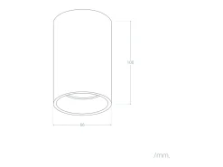 Ledkia Plafón-Aplique de Techo Circular Traxim M Negro