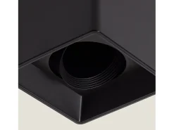 Clearance Ledkia Aplique de Techo Cuadrado Space Negro