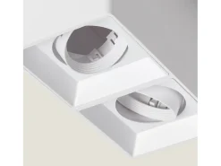 Ledkia Aplique de Techo Cuadrado Doble Space Blanco Online