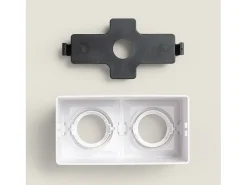 Ledkia Aplique de Techo Cuadrado Doble Space Blanco Online