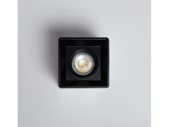Ledkia Aplique de Techo Cuadrado con Bombilla GU10 Space 6000K Blanco Frío Negro Online