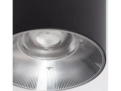Ledkia Plafón-Aplique de Techo LED 30W Aluminio Syrah Seleccionable (Cálido-Neutro) 2700K - 3300K - 4000K Negro