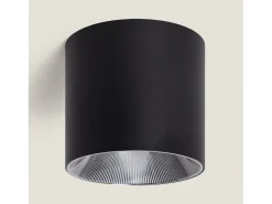 Ledkia Plafón-Aplique de Techo LED 30W Aluminio Syrah Seleccionable (Cálido-Neutro) 2700K - 3300K - 4000K Negro