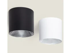 Ledkia Plafón-Aplique de Techo LED 30W Aluminio Syrah Seleccionable (Cálido-Neutro) 2700K - 3300K - 4000K Negro