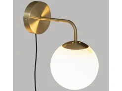 Atmosphera Aplique dorada de vidrio Dorado Outlet