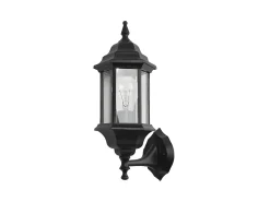 AKUNADECOR Aplique Ext.aluminio Pollux Peq. Ip44 Negro Outlet