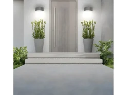 AKUNADECOR Iluminación Exterior-Aplique Exterior Kefir Acabado De Policarbonato Gris