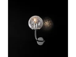 Best Aplique Ikarus en hierro cromado pulido 1 luz .14 P.20 BL213-AP1-CR Plateado